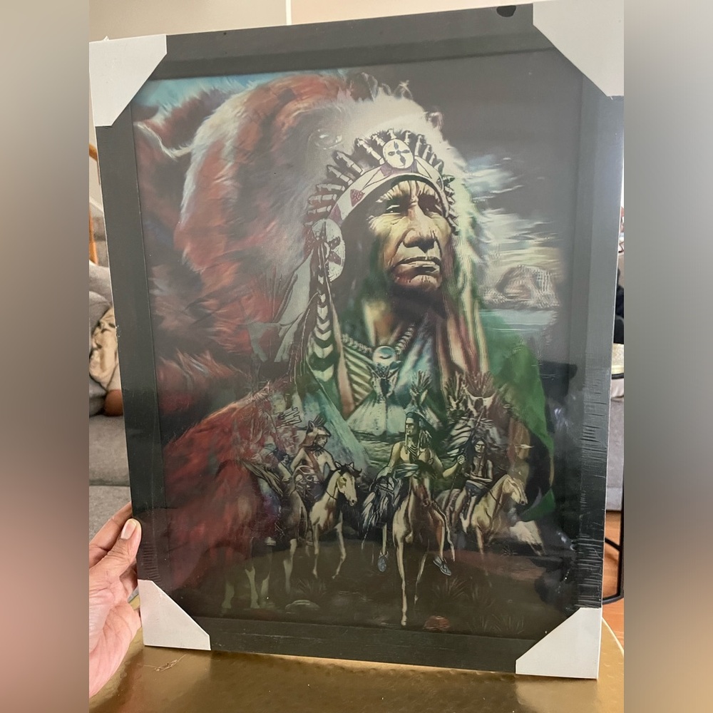 American Red Indian picture frame